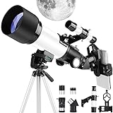 occer Telescopios para adultos y niños principiantes – 70 mm apertura 400 mm telescopio FMC...