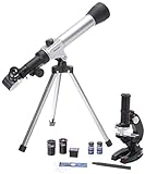 Vivitar VIV-TELMIC-20 20x/30x/40x Telescope and Microscope Kit (Black)